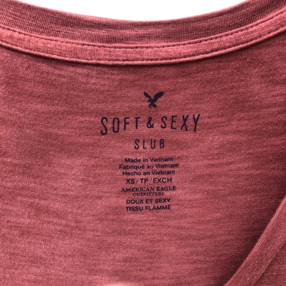 American Eagle Soft & Sexy Blush Color Top - Picture 4 of 4